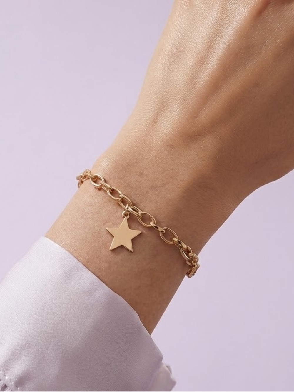 Gold Star Charm bracelet